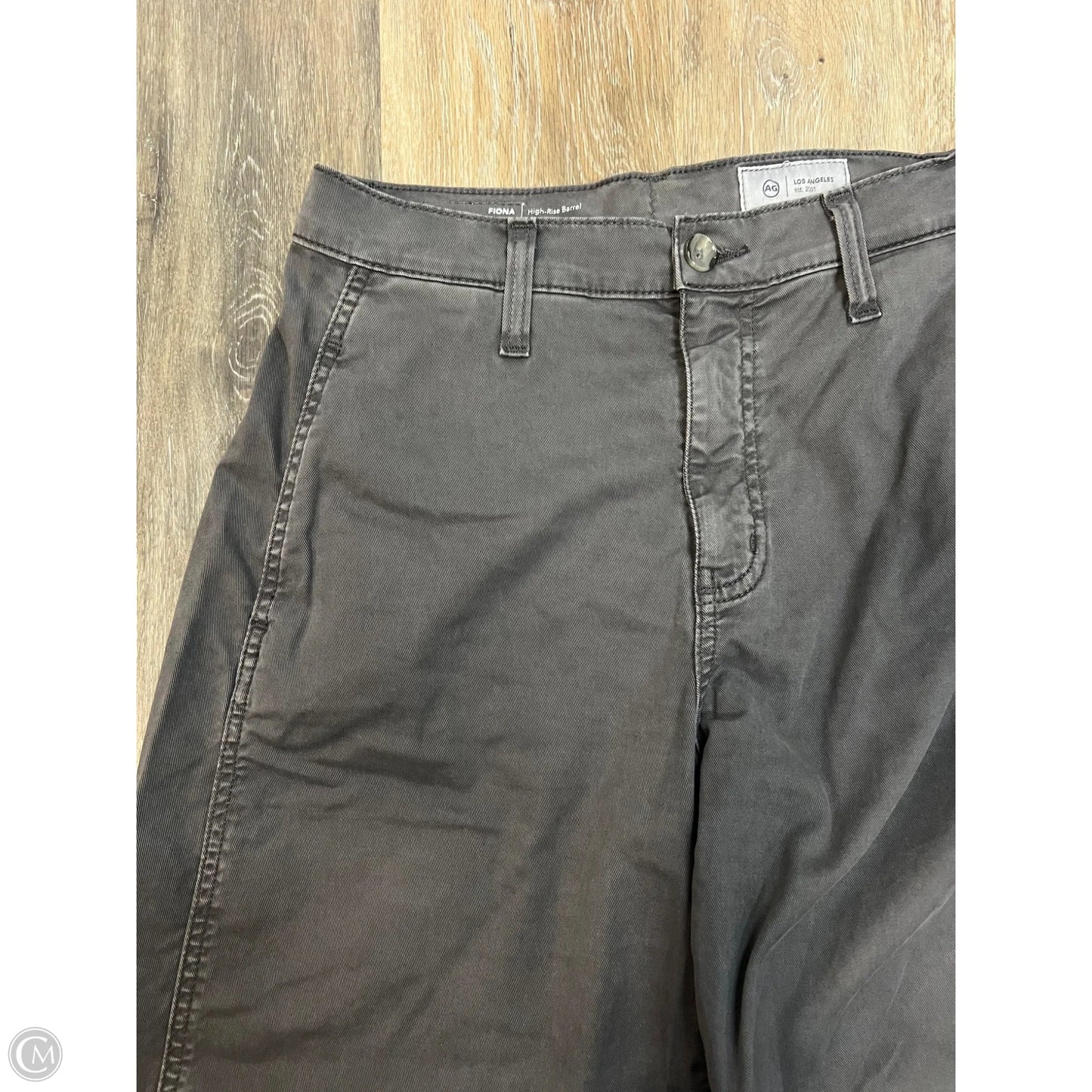 Jeans Wide Leg By Adriano Goldschmied In Grey, Size: 1/25