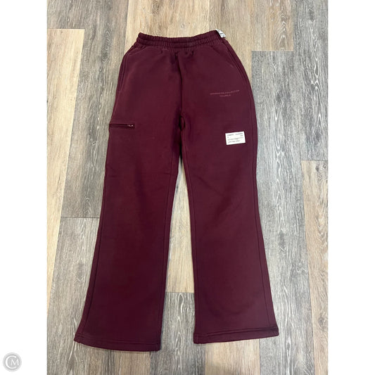 Athletic Pants By Comfrt In Maroon, Size: Xs