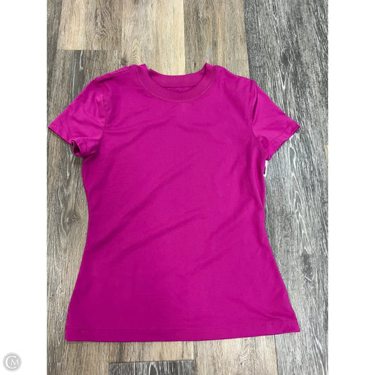Athletic Top Short Sleeve By 7 Diamonds In Pink, Size: S