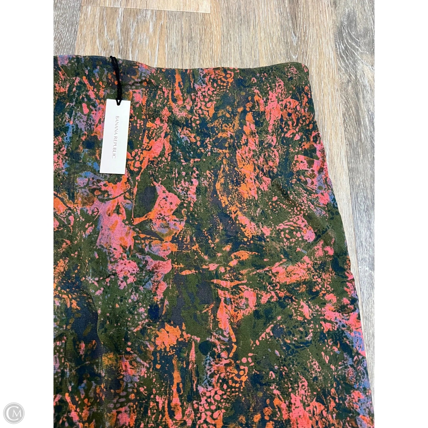 Skirt Midi By Banana Republic In Green & Pink, Size: Xxl