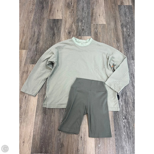 Lounge Set Shorts By Foxy Kind In Green, Size: S