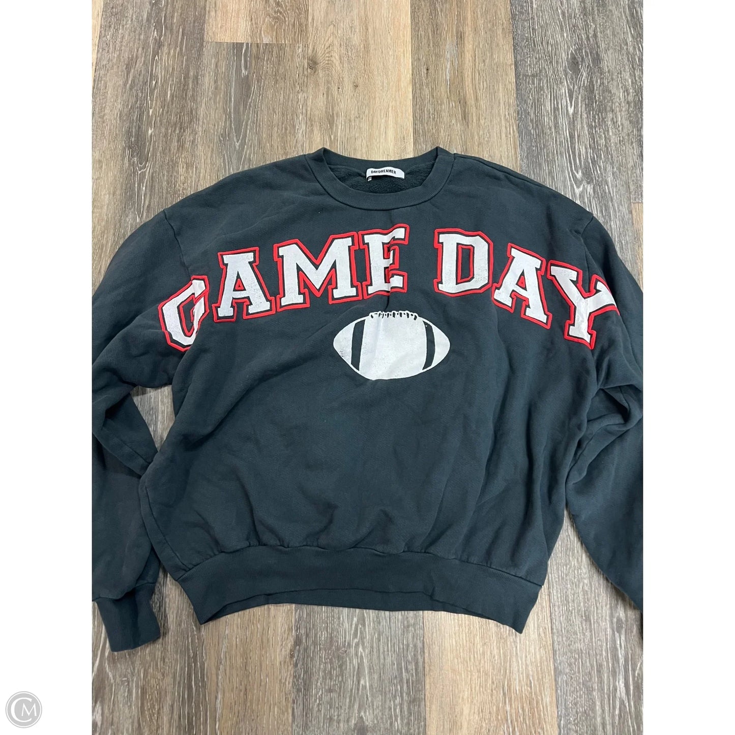 Sweatshirt Crewneck By Daydreamer In Grey, Size: S/M