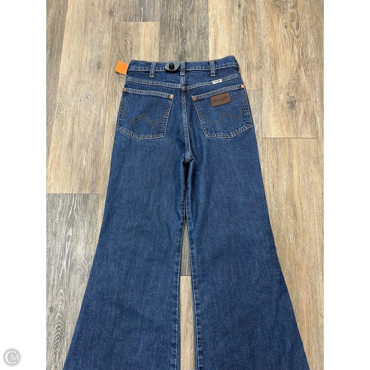 Jeans Wide Leg By Wrangler In Blue Denim, Size: 2
