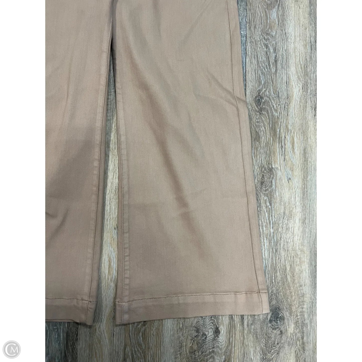 Jeans Wide Leg By Paige In Tan Denim, Size: 8