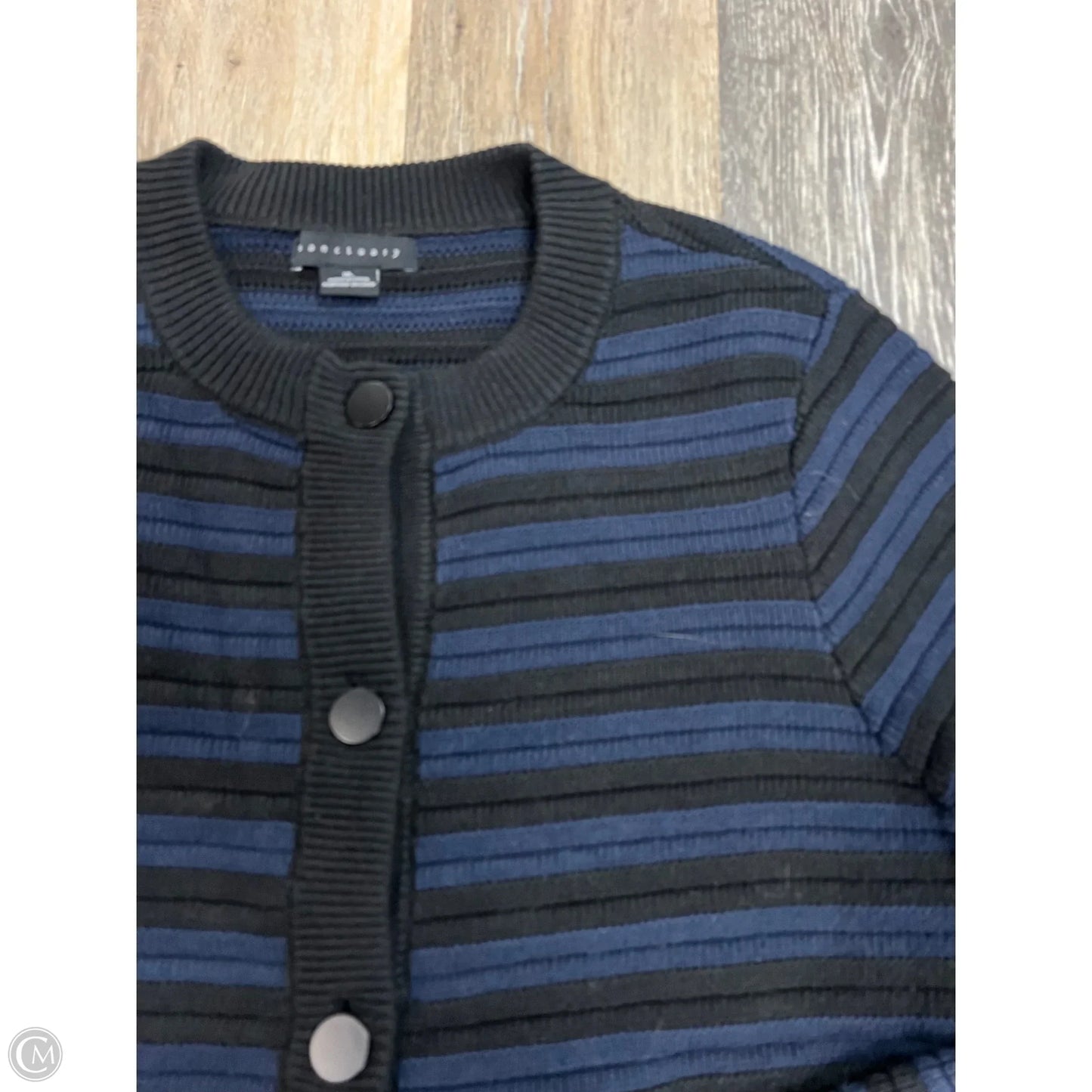 Sweater Cardigan By Sanctuary In Black & Blue, Size: Xl