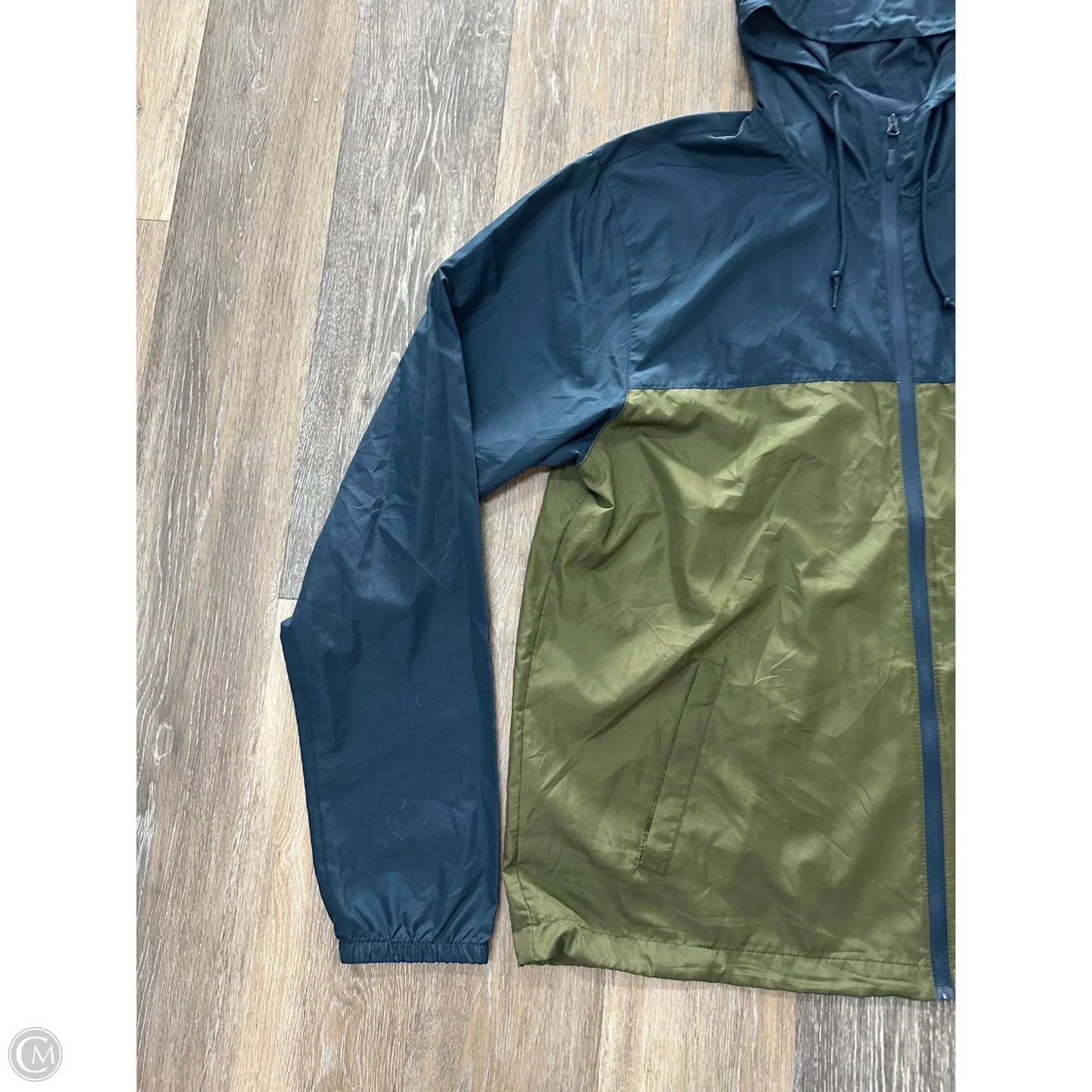 Athletic Jacket By Independent In Blue & Green, Size: 2x