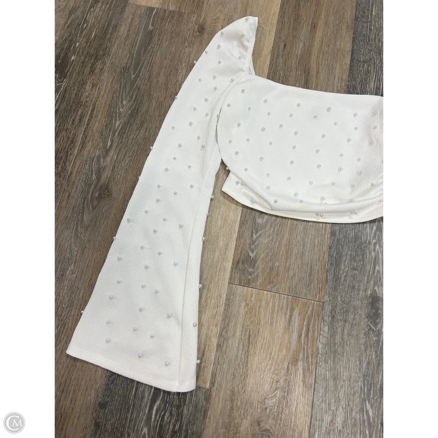 Blouse Long Sleeve By Windsor In White, Size: M