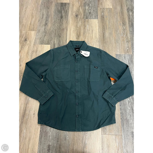 Jacket Shirt By Prana In Blue, Size: M