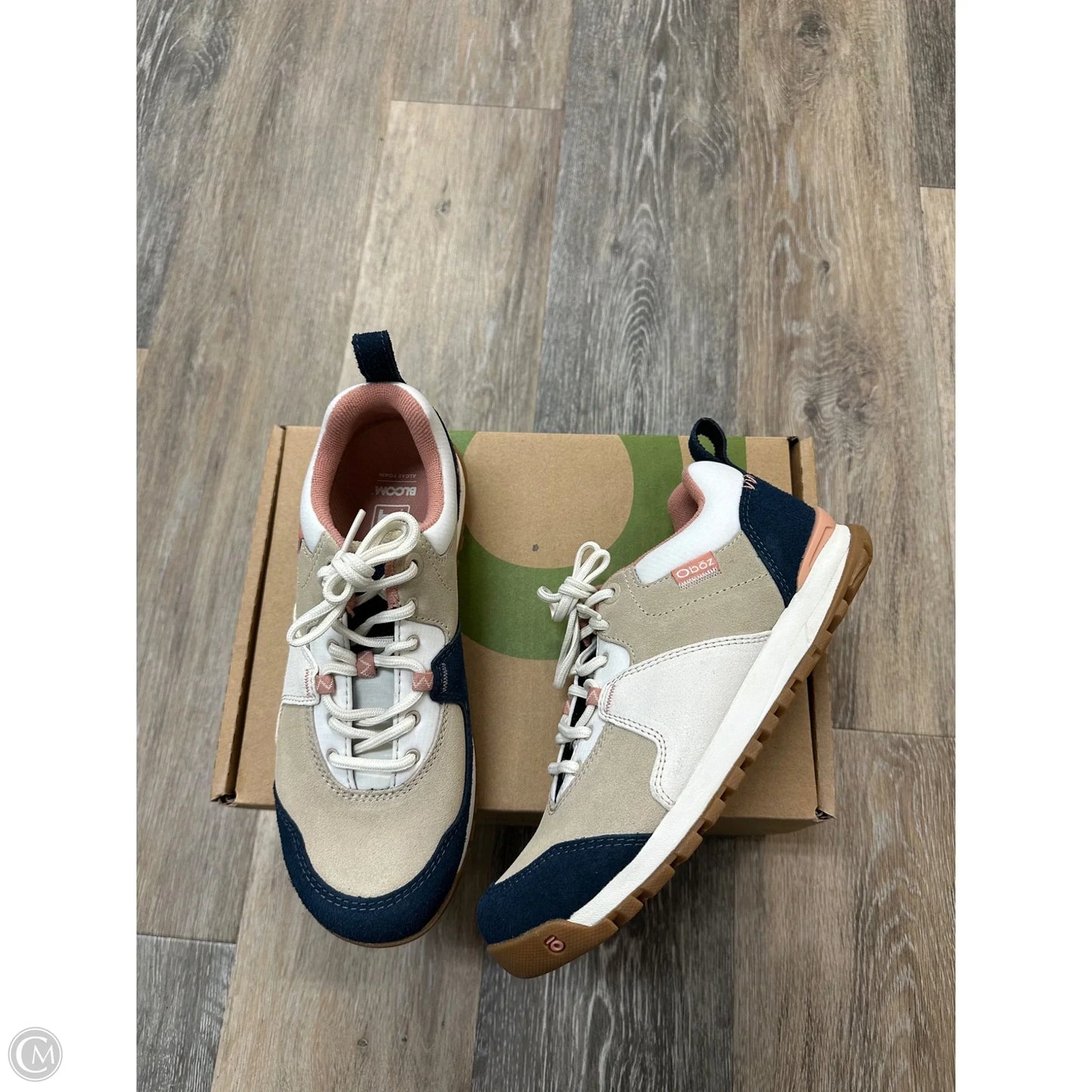 Shoes Sneakers By Oboz In Blue & Tan, Size: 7
