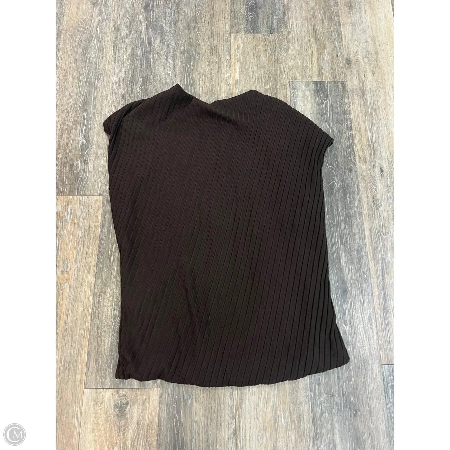 Top Short Sleeve By Banana Republic In Brown, Size: Xl