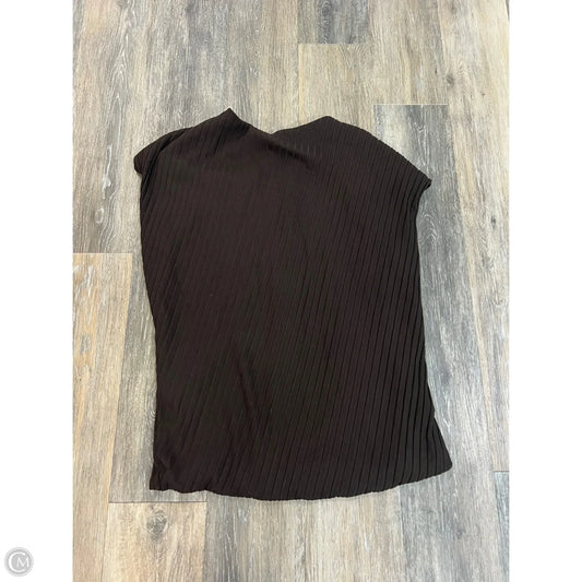 Top Short Sleeve By Banana Republic In Brown, Size: Xl