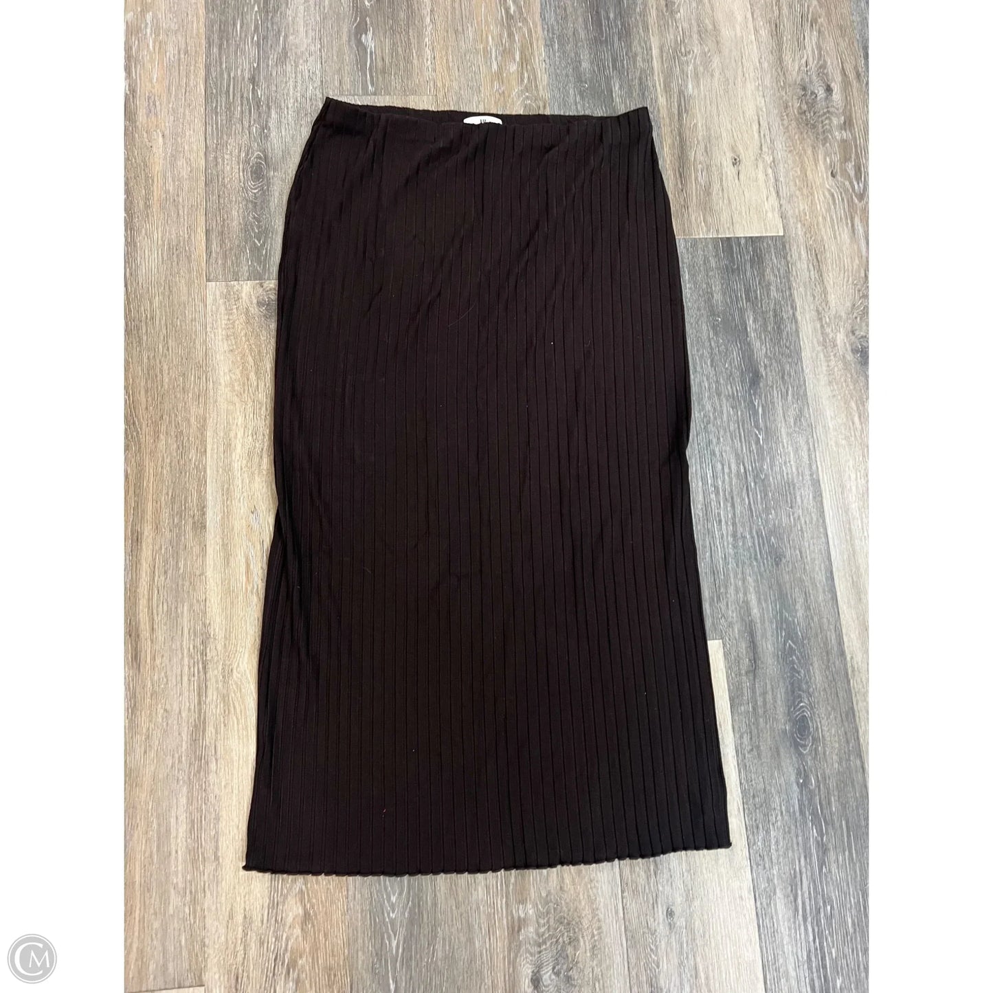 Skirt Midi By Banana Republic In Brown, Size: Xl