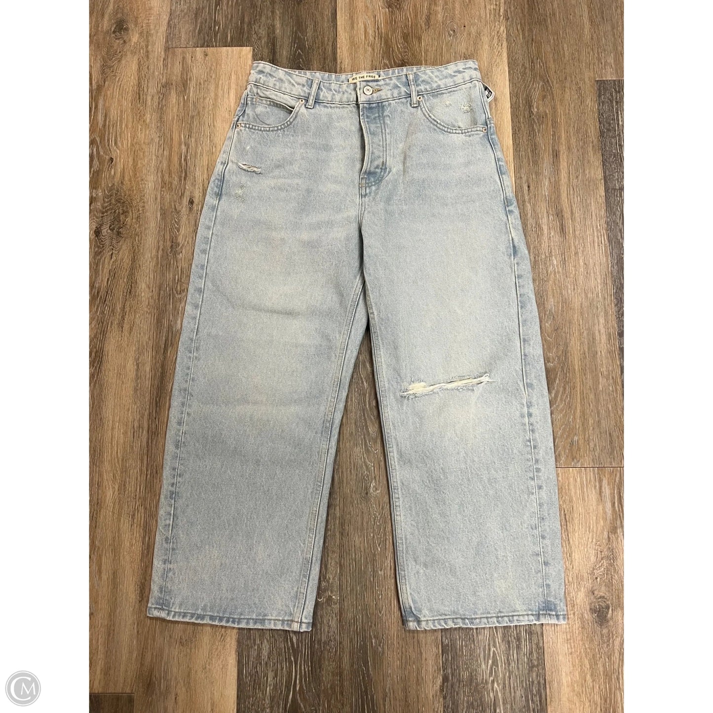 Jeans Cropped By We The Free In Blue Denim, Size: 6