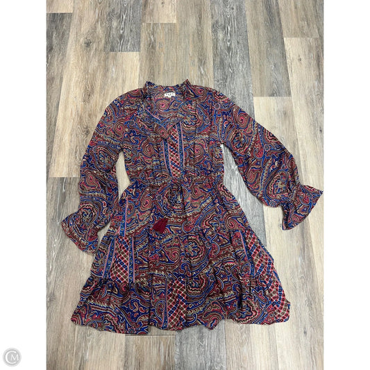 -Dress Casual Short By Paani In Paisley Print, Size: M