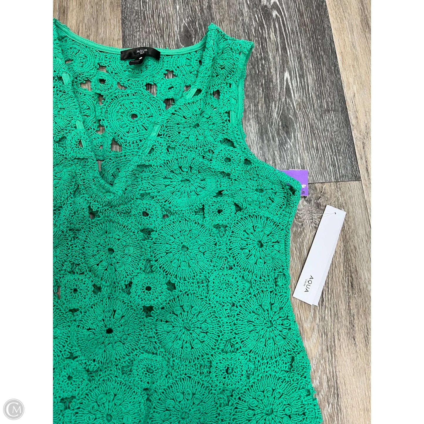 -Swimwear Cover-up By Aqua In Green, Size: M