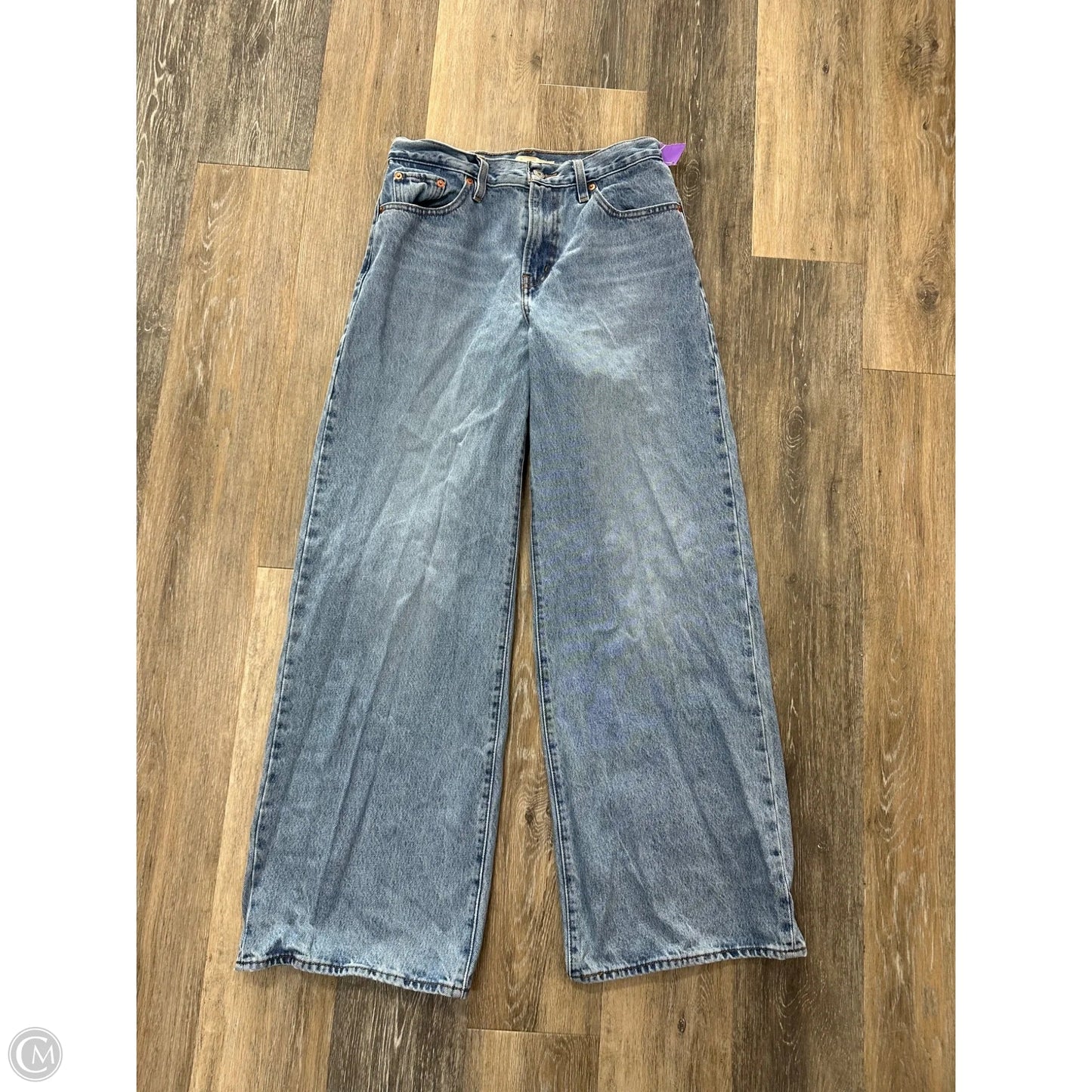 Jeans Wide Leg By Levis In Blue Denim, Size: 2