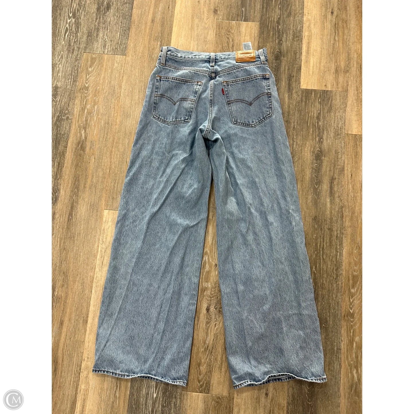 Jeans Wide Leg By Levis In Blue Denim, Size: 2