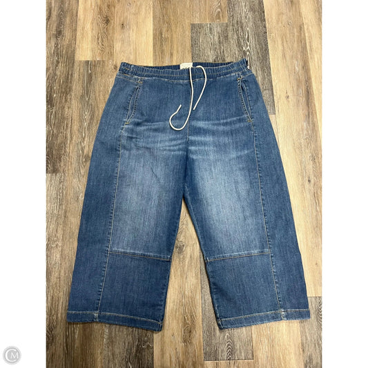 Jeans Cropped By Pilcro In Blue Denim, Size: Xlp