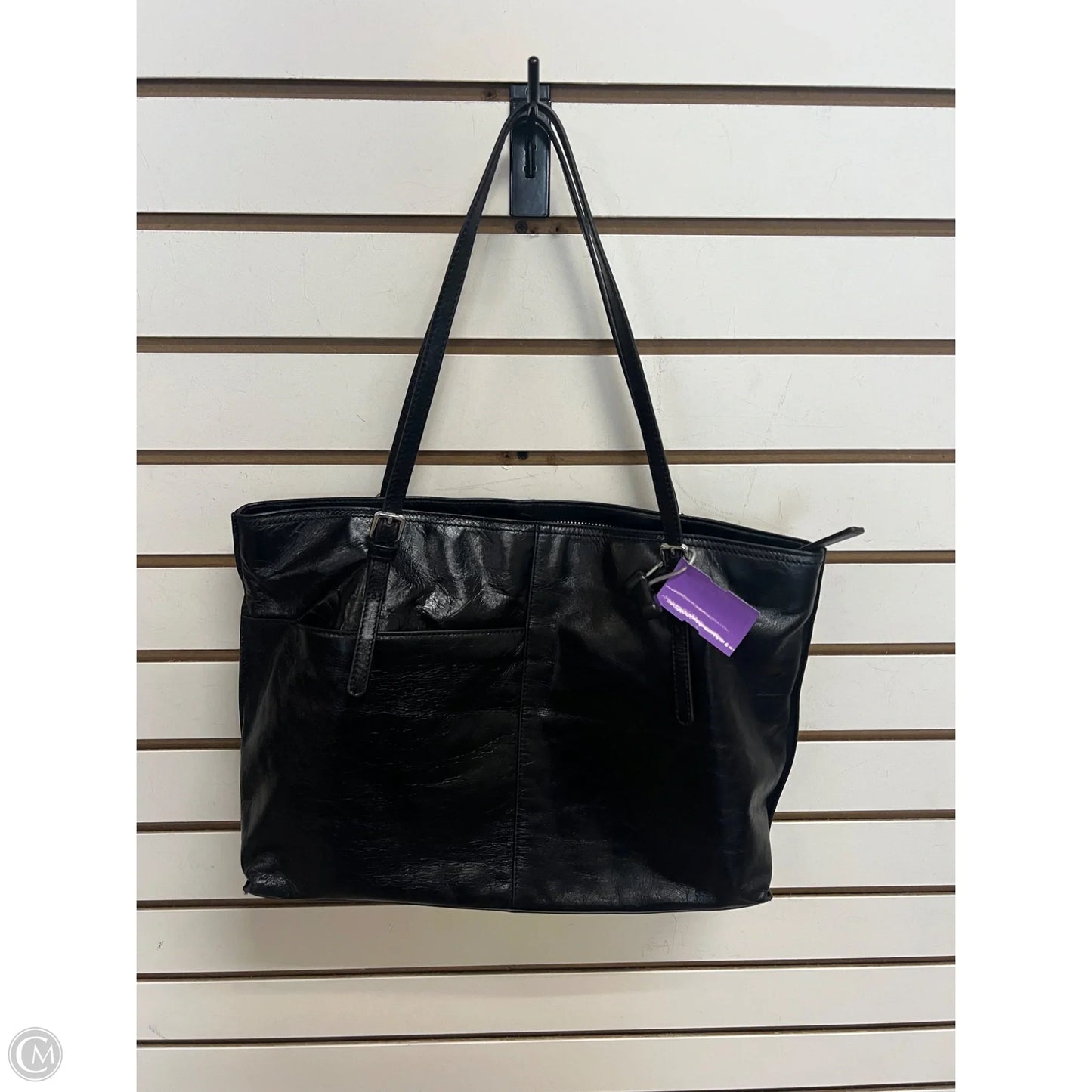 Handbag Leather By Hobo Intl, Size: Medium