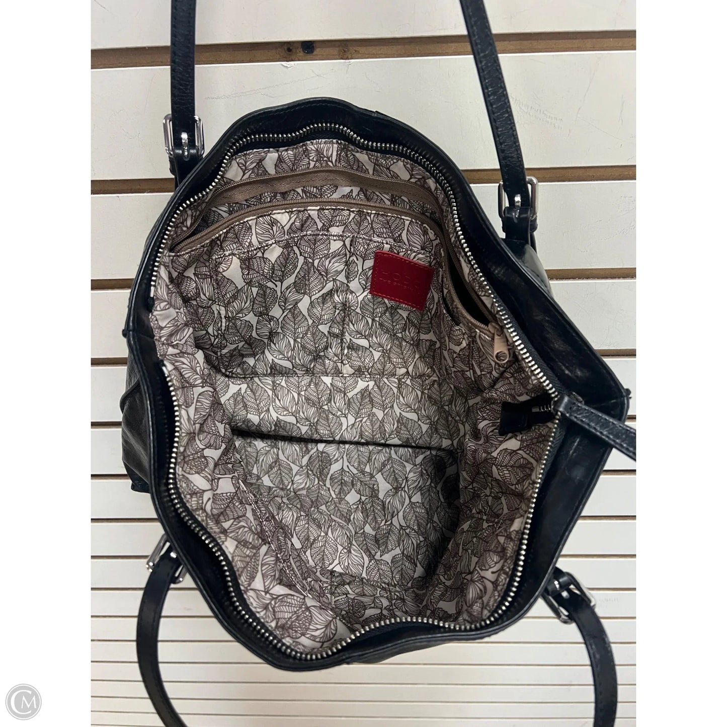 Handbag Leather By Hobo Intl, Size: Medium