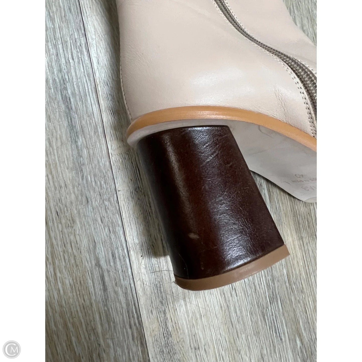 Boots Ankle Heels By Alohas In Tan, Size: 9