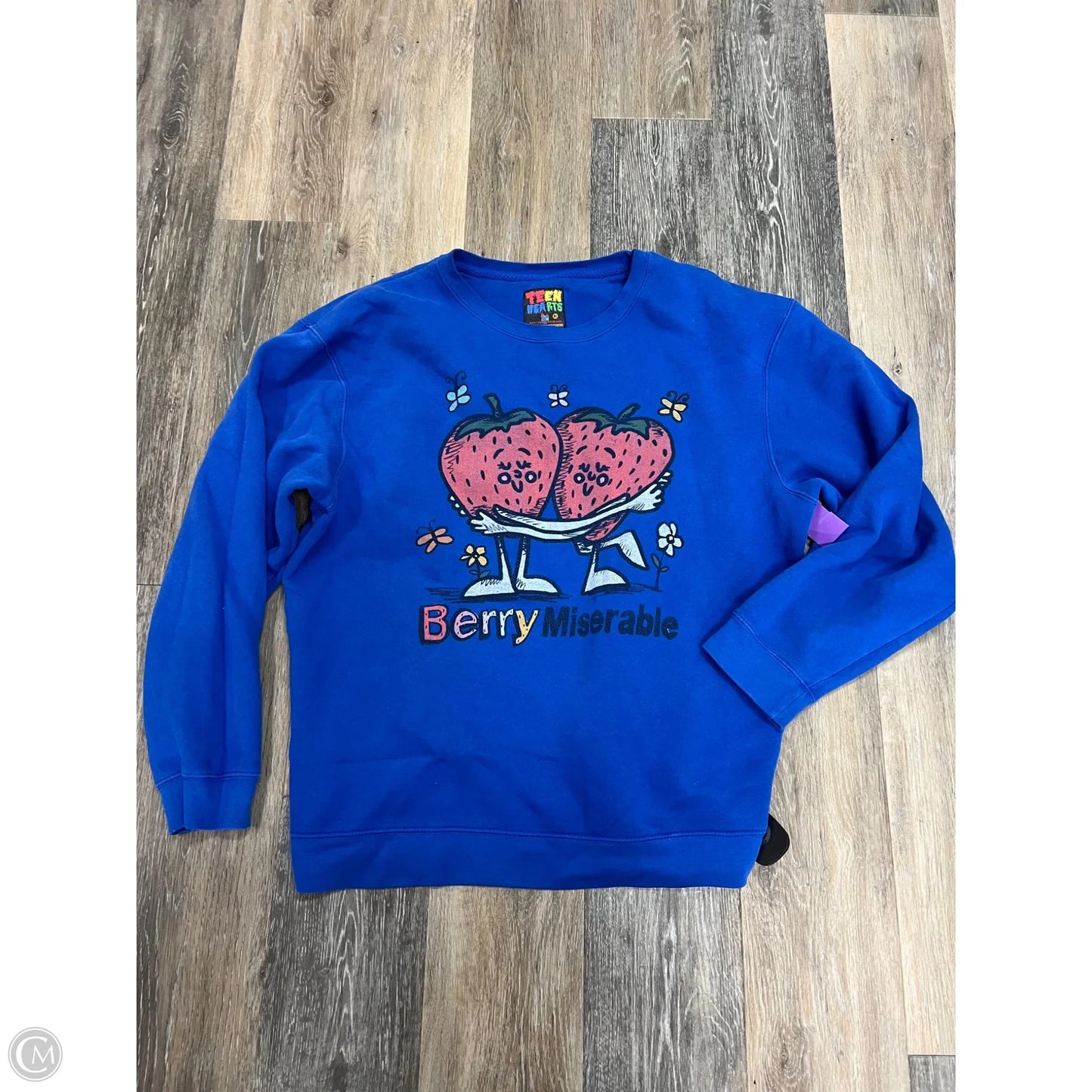 Sweatshirt Crewneck By Teen Hearts In Blue, Size: Xl