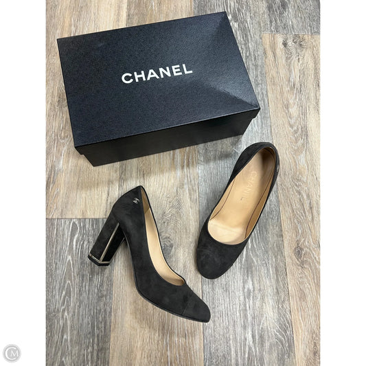 Shoes Luxury Designer By Chanel In Grey, Size: 8.5