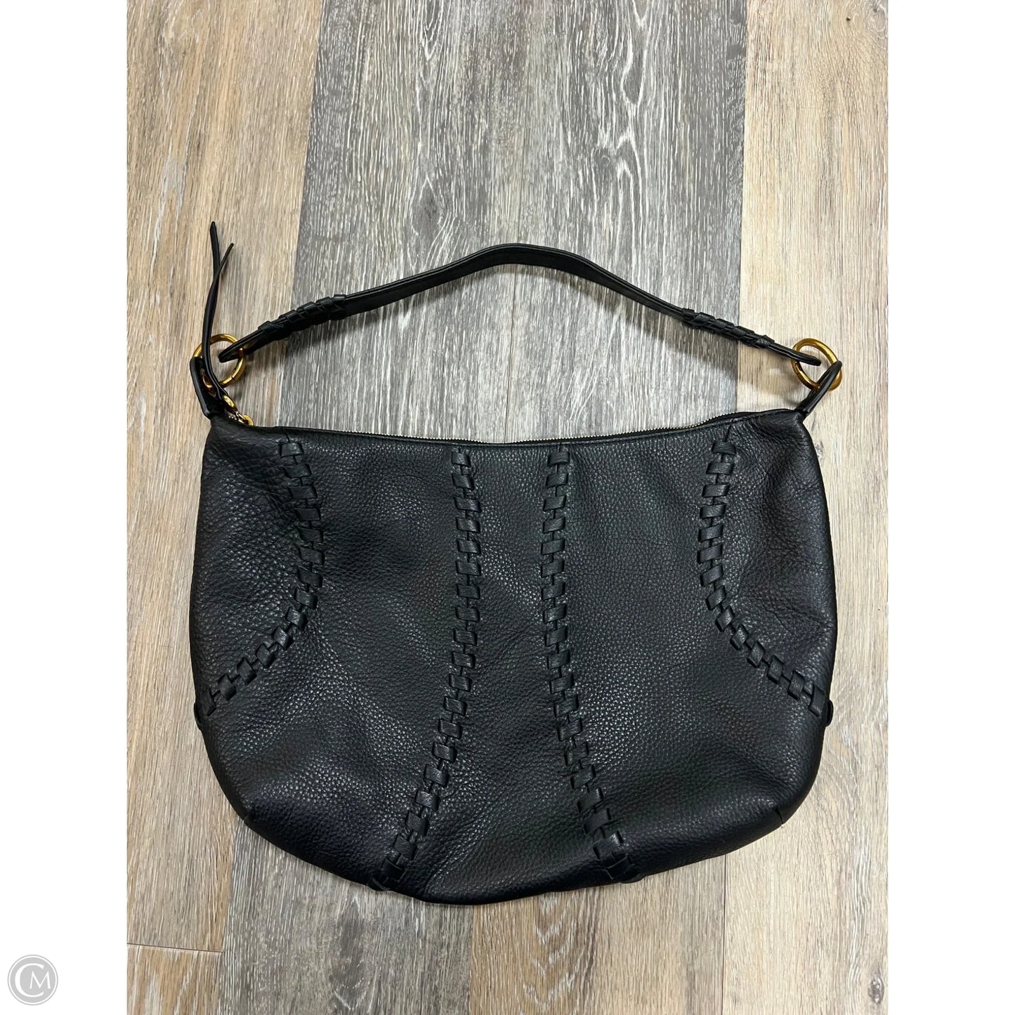 Handbag Leather By Hobo Intl, Size: Medium