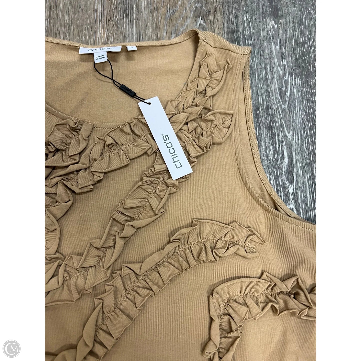 Tank Top By Chicos In Tan, Size: Xl