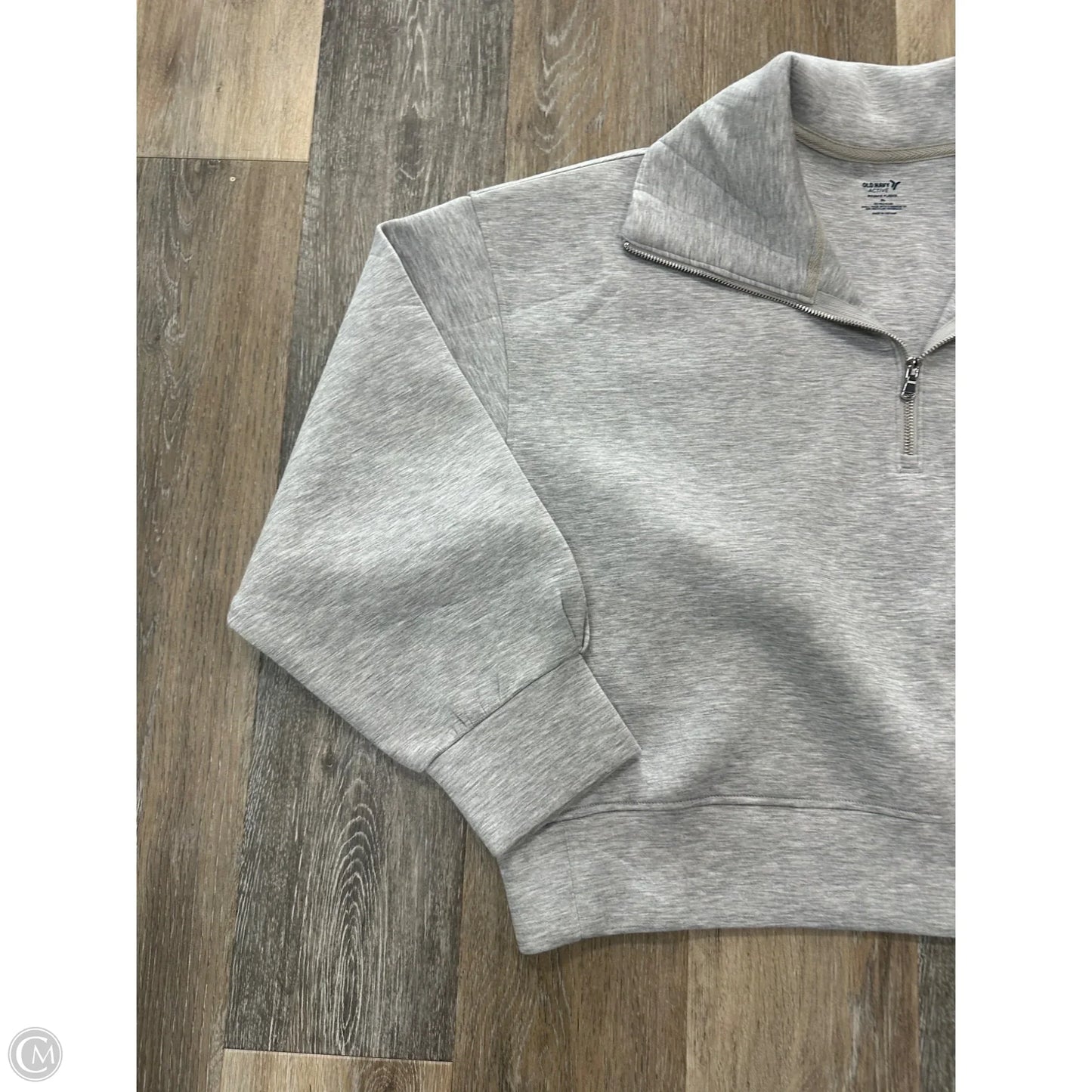 Athletic Sweatshirt Crewneck By Old Navy In Grey, Size: Xl