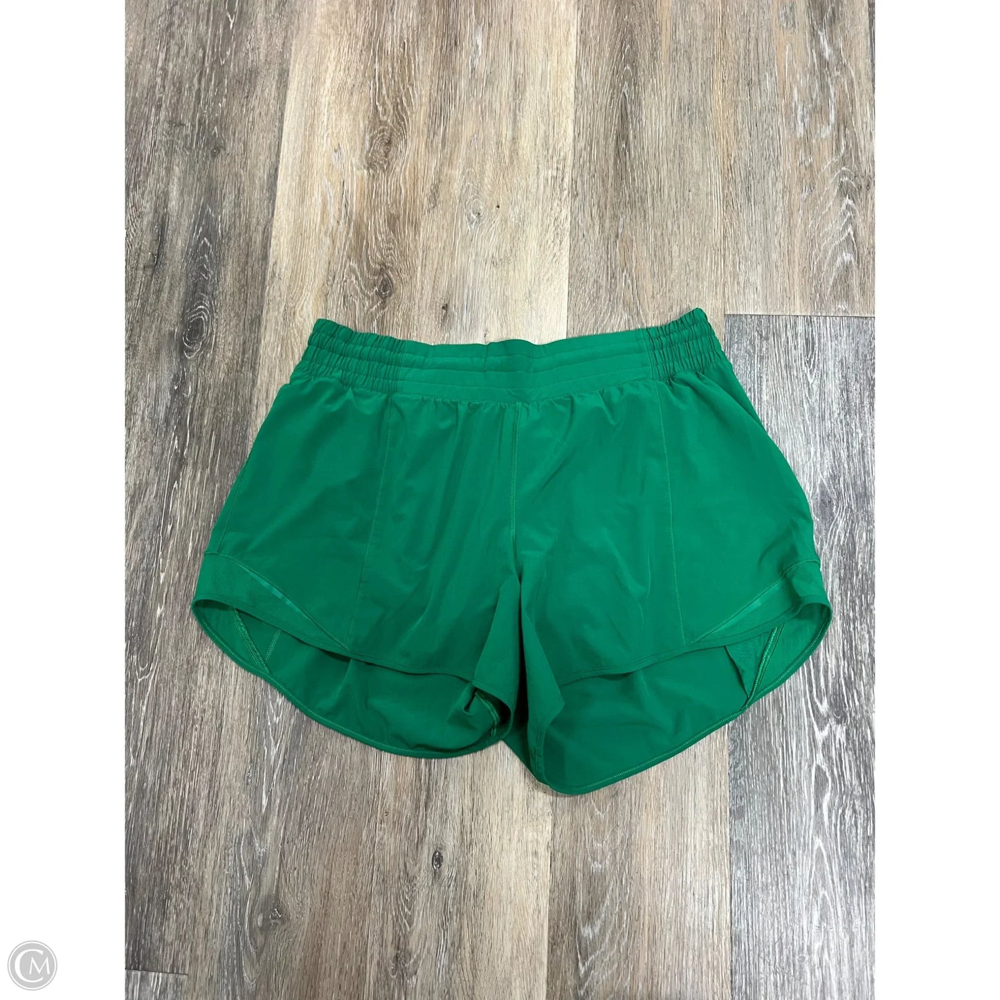 Athletic Shorts By Lululemon In Green, Size: 14