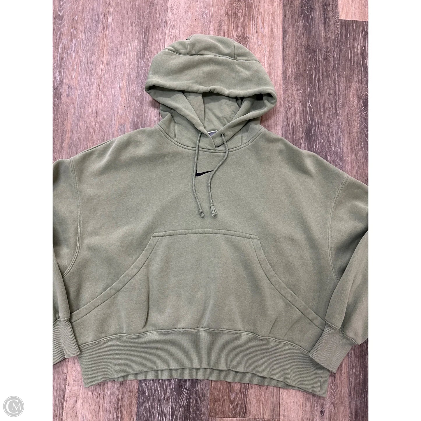 Athletic Sweatshirt Hoodie By Nike Apparel In Green, Size: Xs