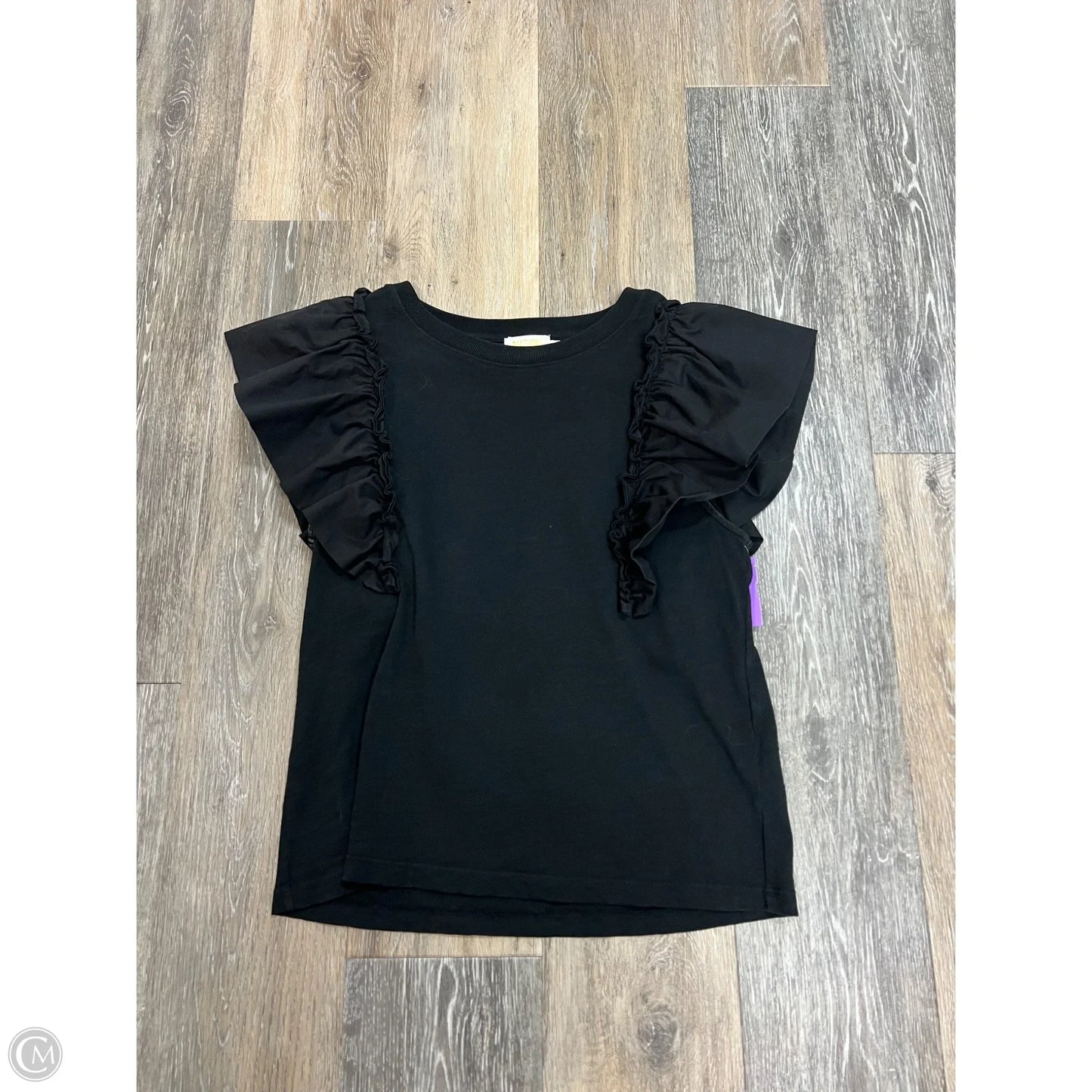 Top Short Sleeve By Nation In Black, Size: Xs