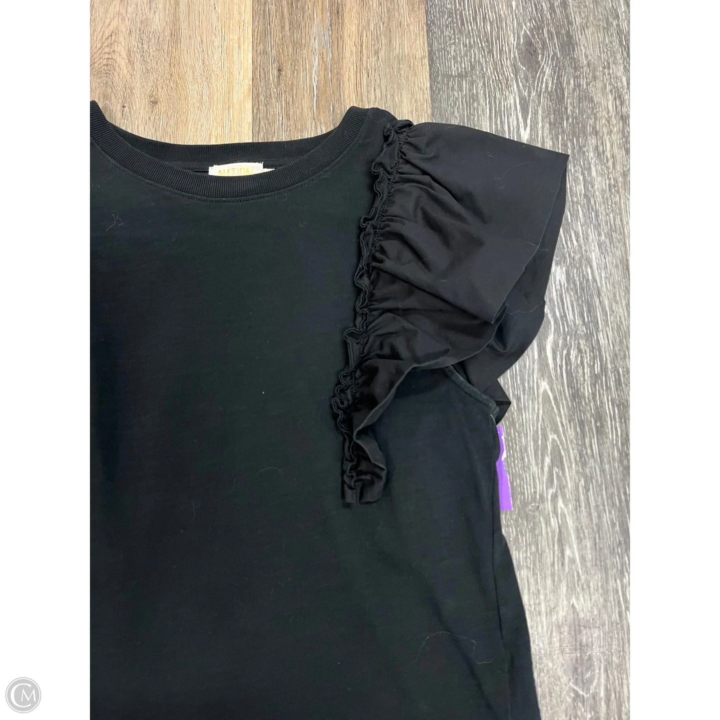 Top Short Sleeve By Nation In Black, Size: Xs