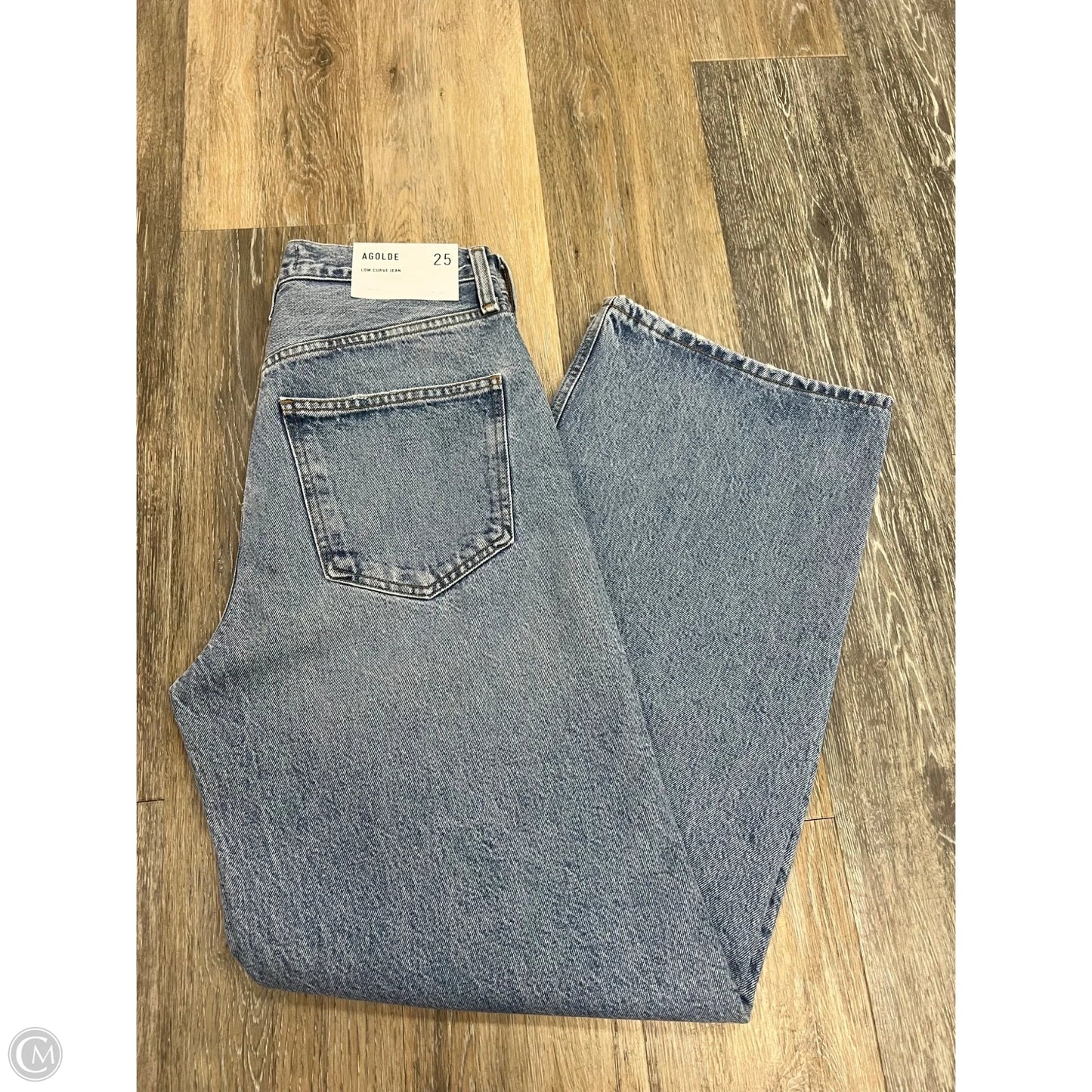 Jeans Wide Leg By Agolde In Blue Denim, Size: 1/25