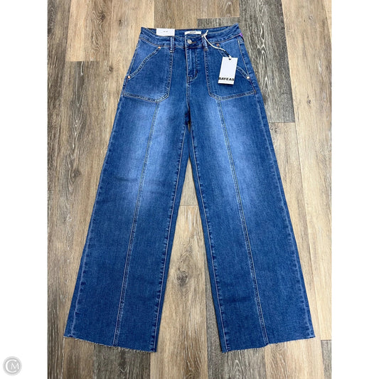 Jeans Straight By BAYEAS In Blue Denim, Size: 4/27