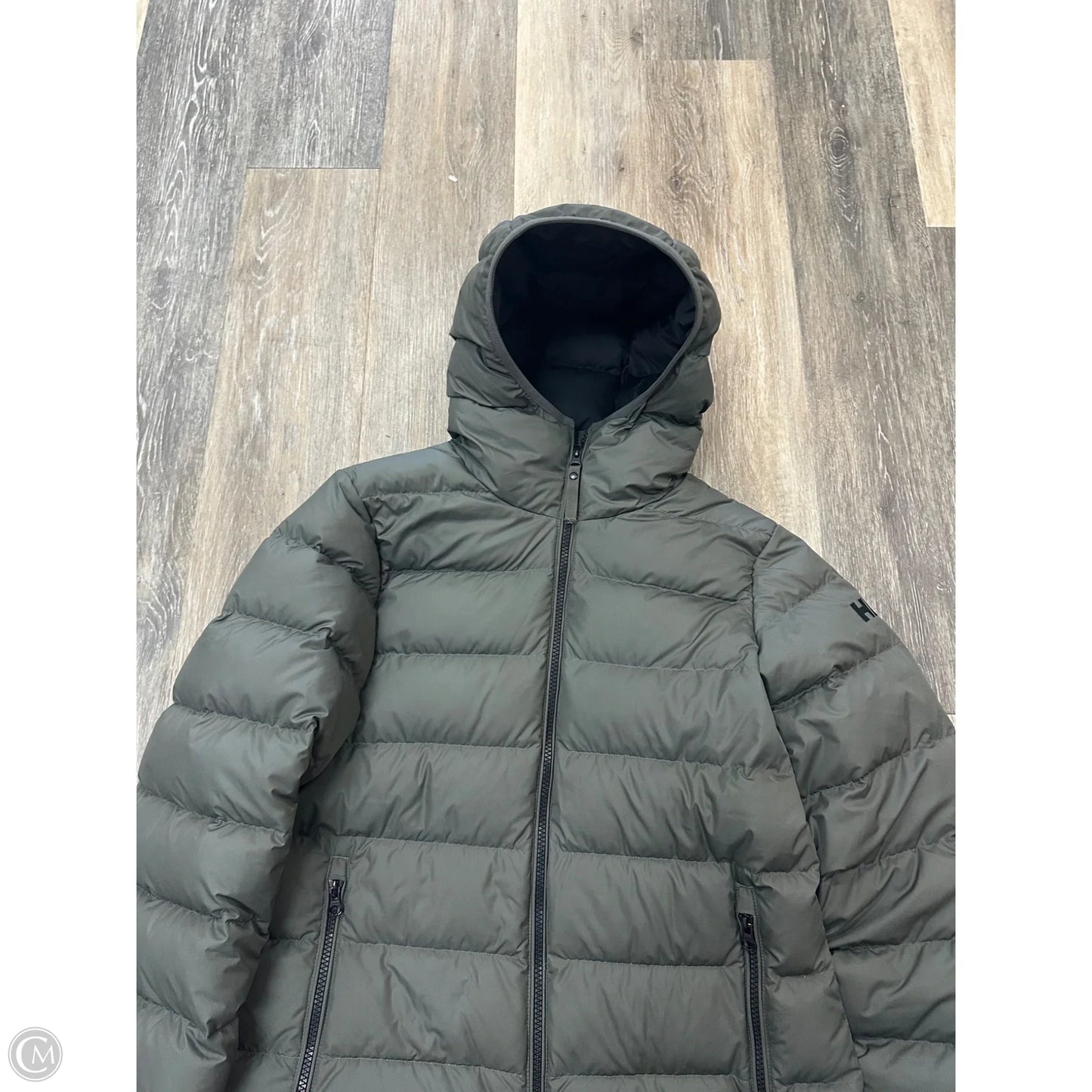 Coat Puffer & Quilted By Helly Hansen In Green, Size: M