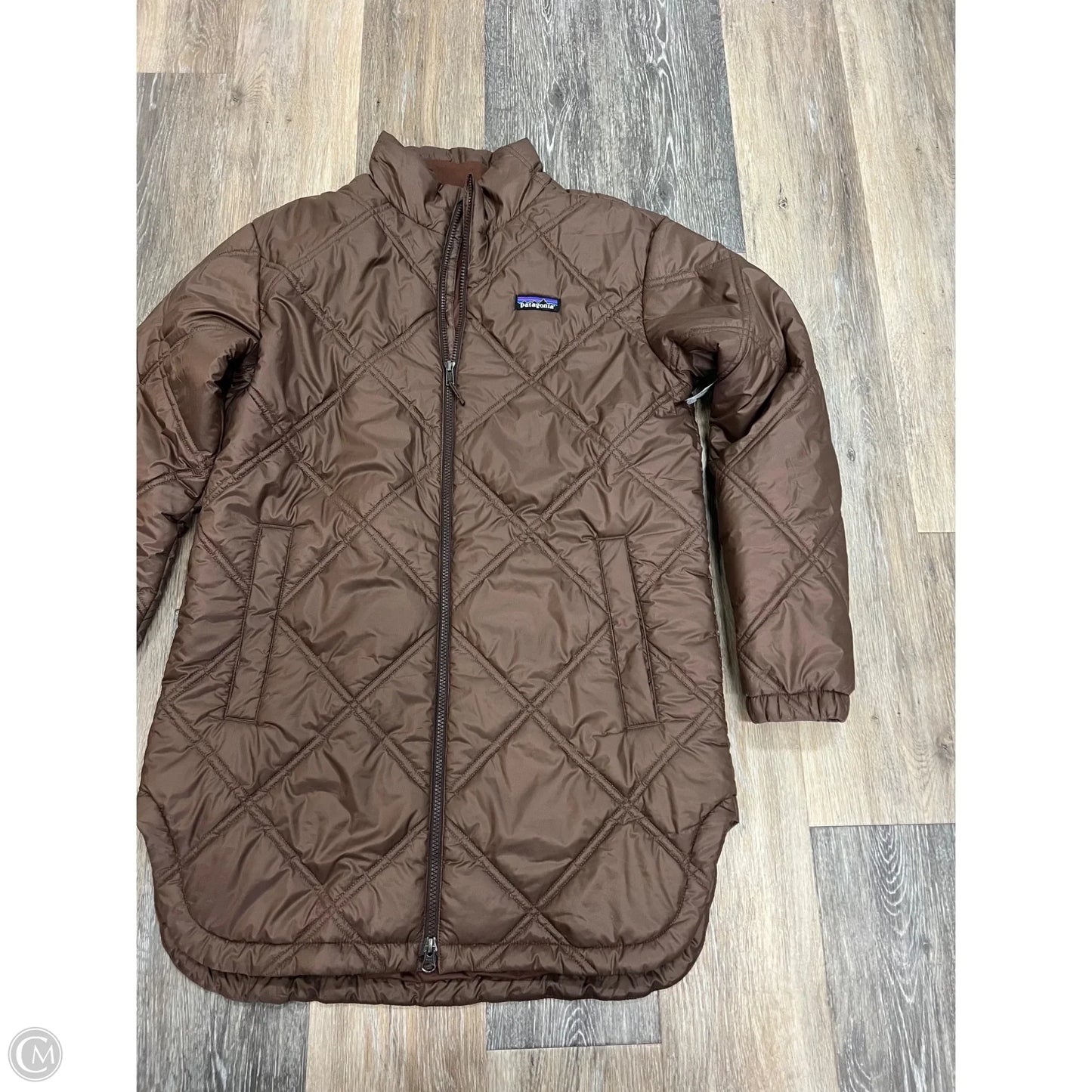 Jacket Puffer & Quilted By Patagonia In Brown, Size: M