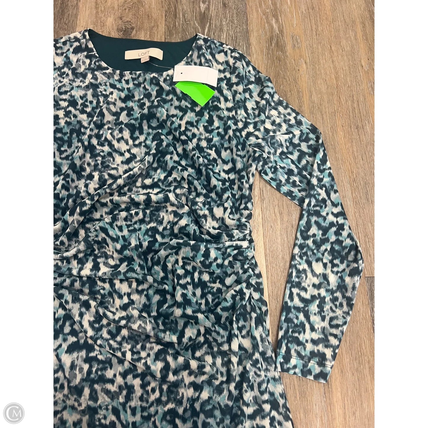 Dress Party Midi By Loft In Blue, Size: M