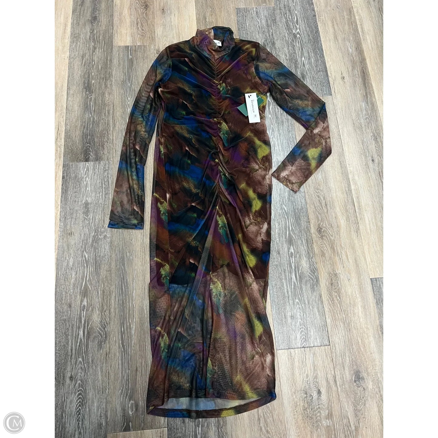 Dress Party Midi By Veronica M In Brown, Size: L