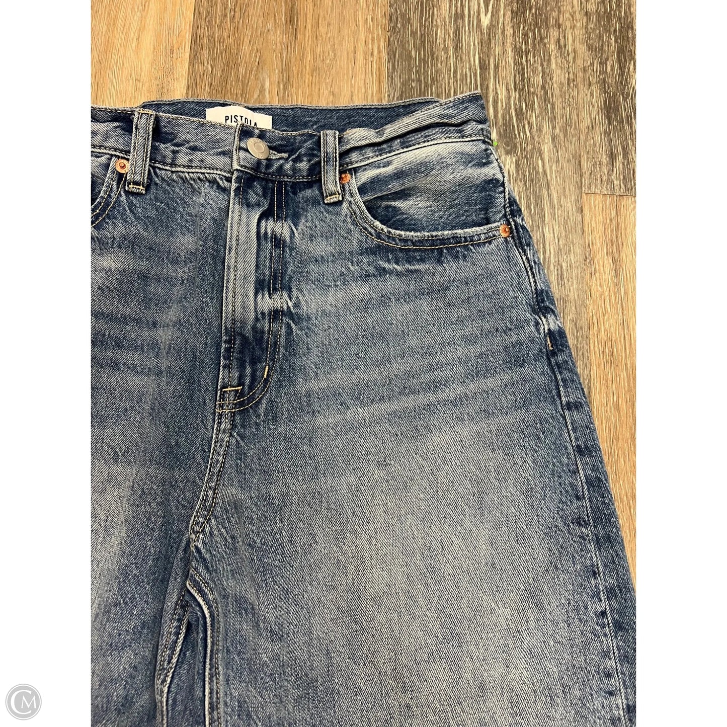 Jeans Wide Leg By Pistola In Blue Denim, Size: 4
