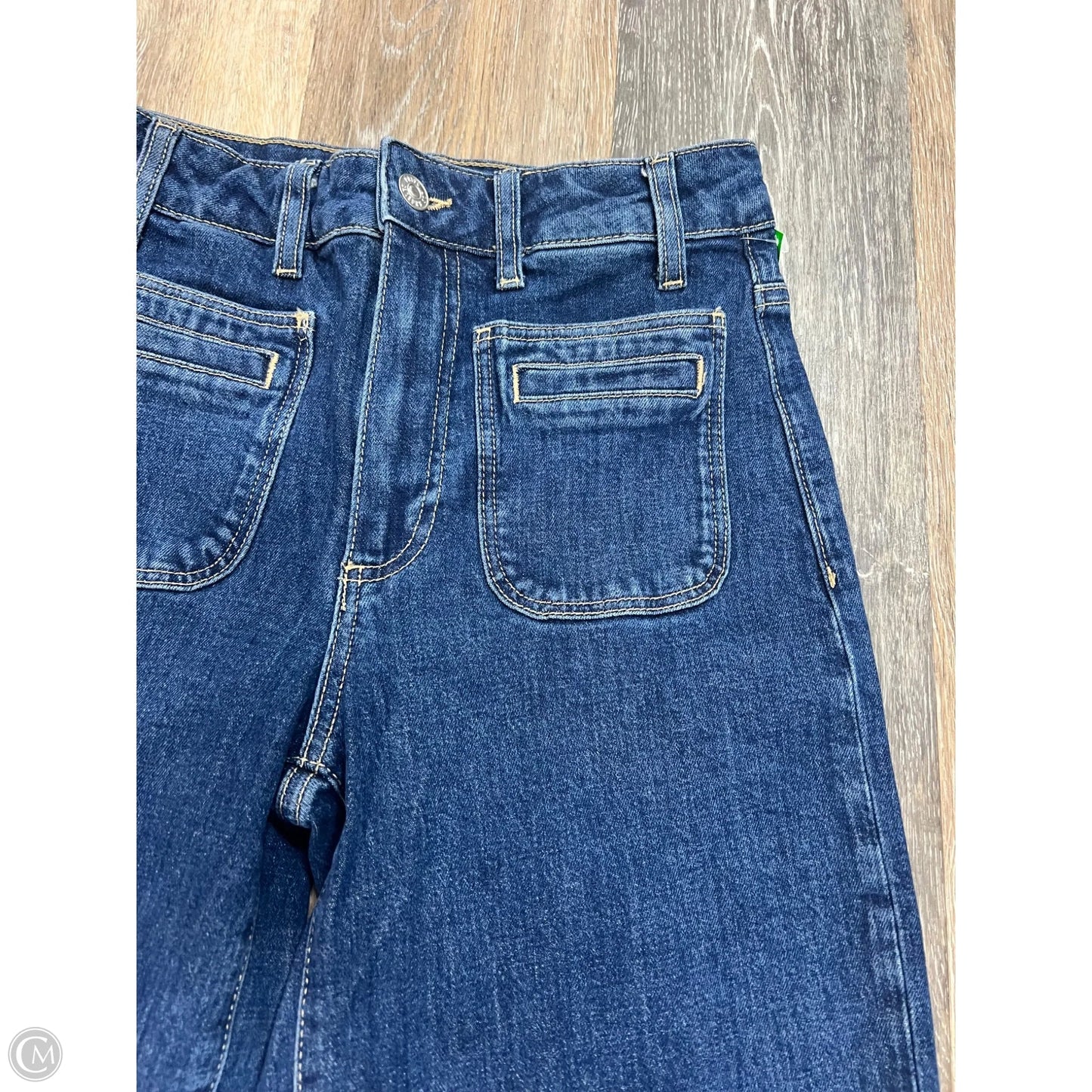 Jeans Wide Leg By Paige In Blue Denim, Size: 2/26