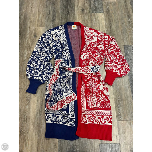 Sweater Cardigan By Farm Rio In Multi-colored, Size: Xl