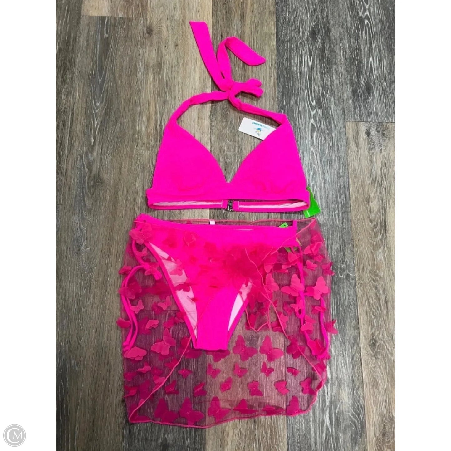 Swimsuit 3pc By Beachsissi In Pink, Size: L