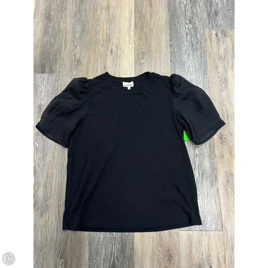 Top Short Sleeve By Heartloom In Black, Size: M