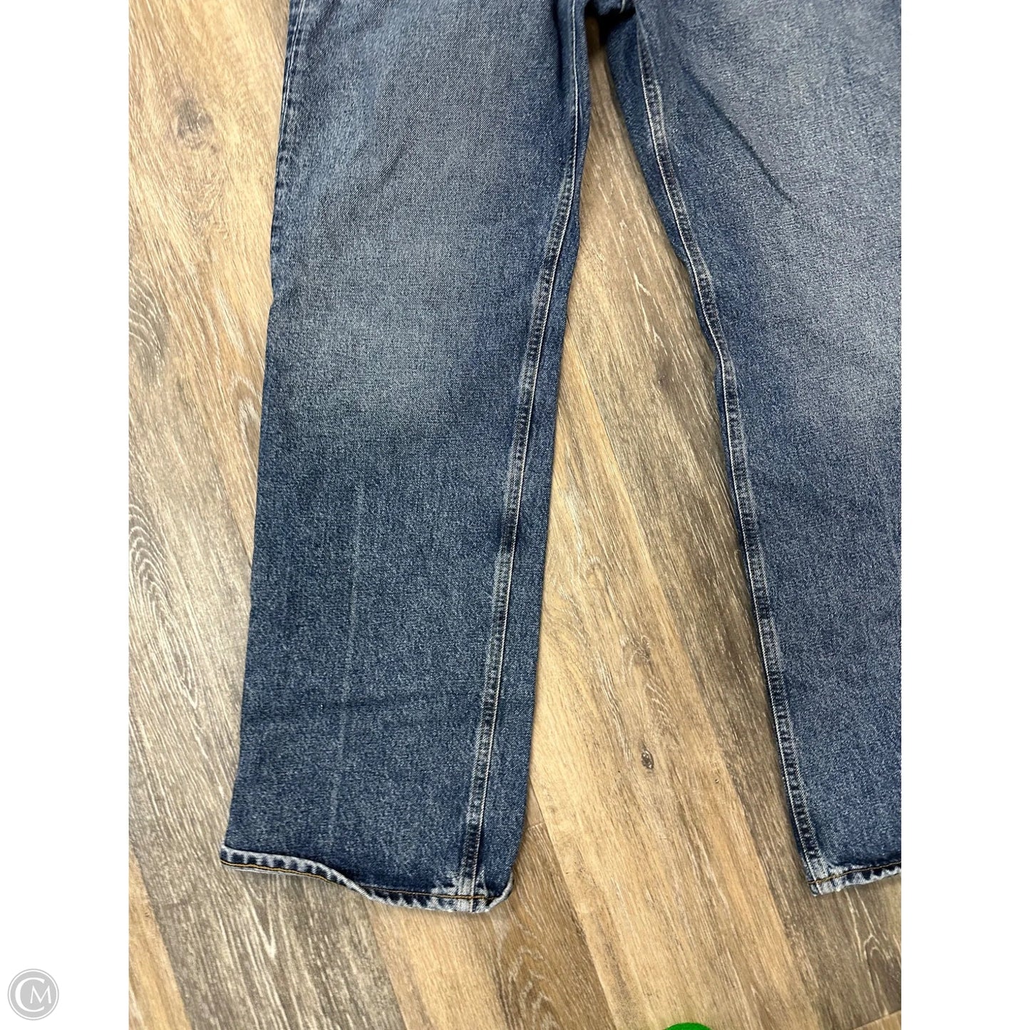 Jeans Straight By Agolde In Blue Denim, Size: 6/28