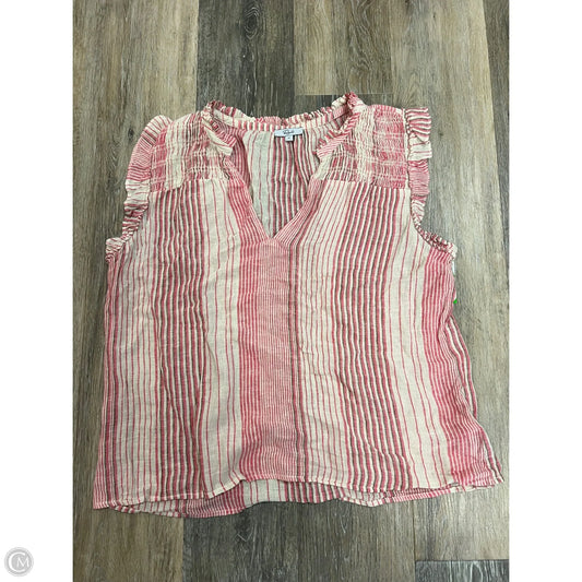Blouse Short Sleeve By Rails In Pink, Size: M