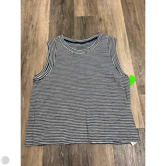 Top Sleeveless By Faherty In Striped Pattern, Size: M