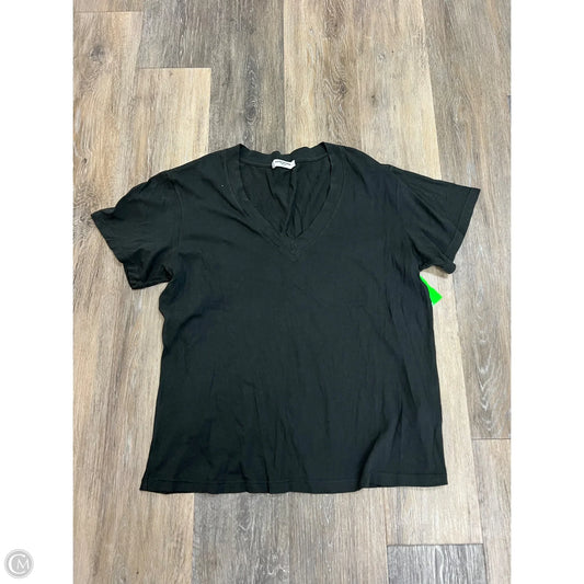Top Short Sleeve By Perfect White Tee In Grey, Size: L