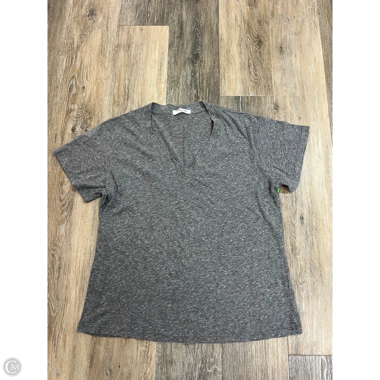 Top Short Sleeve By Perfect White Tee In Grey, Size: L